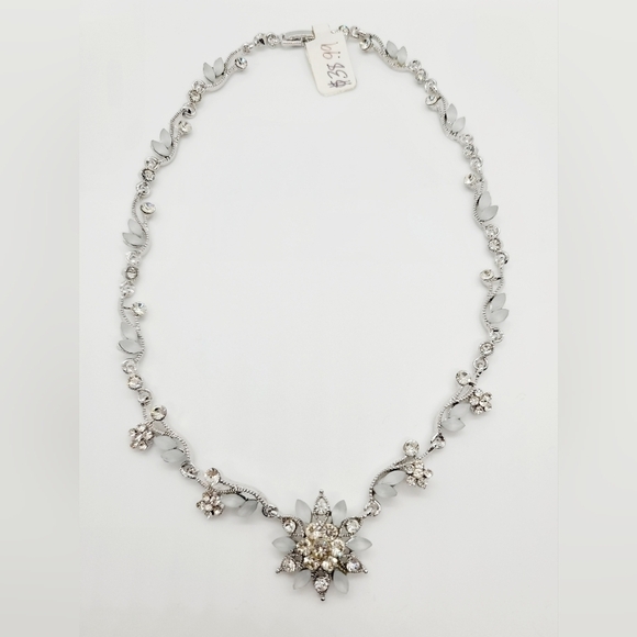 Rhodium plated silver necklace - Picture 1 of 6